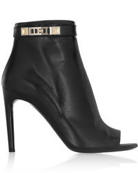 Proenza Schouler Leather Peep Toe Ankle Boots