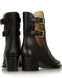 Maiyet Cutout Buckled Leather Ankle Boots