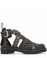 McQ by Alexander McQueen Mcq Alexander Mcqueen Leather Cut Out Ankle Boots