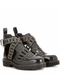 McQ by Alexander McQueen Mcq Alexander Mcqueen Leather Cut Out Ankle Boots