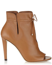 Jimmy Choo Memphis 100 Canyon Soft Leather Ankle Booties
