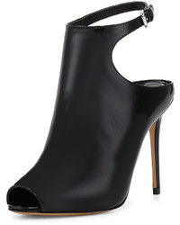Michl Kors Collection Cece Open Toe Ankle Strap Bootie Black
