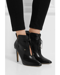 Jimmy Choo Murphy Cutout Leather Ankle Boots Black