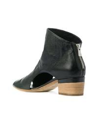 Officine Creative Open Toe Cut Out Sides Ankle Boots