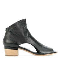 Officine Creative Open Toe Cut Out Sides Ankle Boots