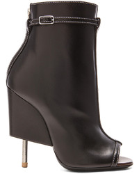 Givenchy Open Toe Runway Leather Booties