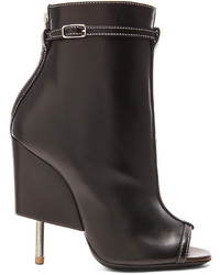 Givenchy Open Toe Runway Leather Booties