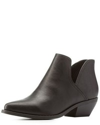 Charlotte Russe Pointed Toe Cut Out Booties
