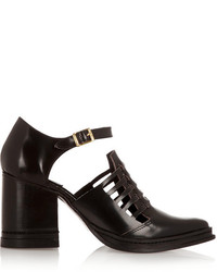 Purified Nix Cutout Leather Ankle Boots