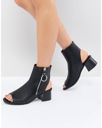 ASOS DESIGN Raven Zip Shoe Boots
