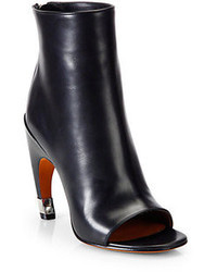 Givenchy Runway Leather Open Toe Ankle Boots