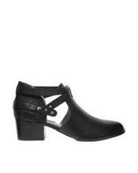 Senso Quimat V Black Strap Heeled Ankle Boots
