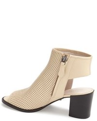 Kenneth Cole New York Shay Open Toe Perforated Leather Bootie