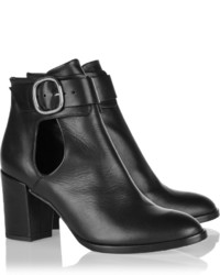 Maje Sold Out Gwenlle Buckled Leather Ankle Boots