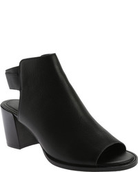 Kenneth Cole New York Starlet Open Toe Bootie Black Leather Boots