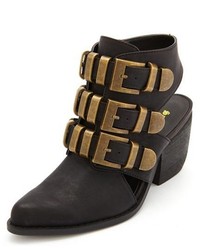 Charlotte Russe Triple Buckle Cut Out Bootie