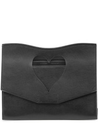 Proenza Schouler Curl Medium Cutout Clutch Bag Black