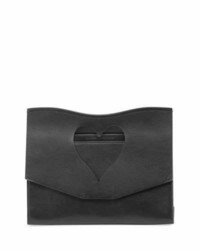 Proenza Schouler Curl Medium Cutout Clutch Bag Black