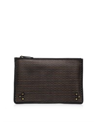 Jerome Dreyfuss Popoche Perforated Leather Clutch