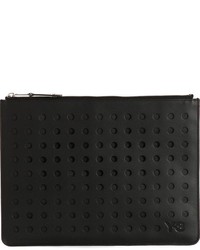 Y-3 Perforated Zipped Clutch