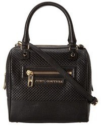 Black Cutout Leather Handbag