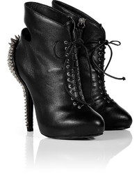 Giuseppe Zanotti Black Studded Ankle Boots