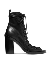 Ann Demeulemeester Lace Up Leather Ankle Boots