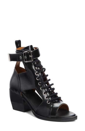 CHLOÉ Rylee cutout leather ankle boots