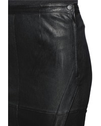 Nobrand Mercy Leather Wrap Pencil Skirt