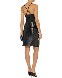Proenza Schouler Perforated Glossed Leather Skirt