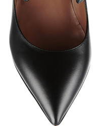 Valentino Hitch On Cutout Leather Pumps