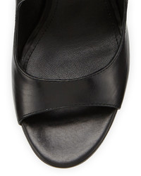Sigerson Morrison Major Leather Cutout Sandal Black