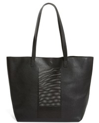 Sole Society Laser Cut Panel Faux Leather Tote
