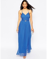 Asos Collection Halter Neck Maxi Dress With Cut Out Side