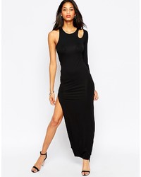 Asos Collection Long Sleeve One Shoulder Maxi Dress