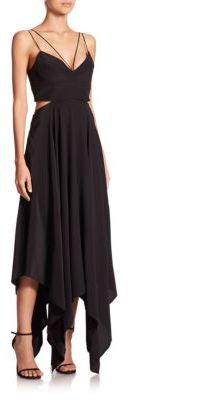 Nicholas Cutout Asymmetrical Maxi Dress, $695 | Saks Fifth Avenue ...