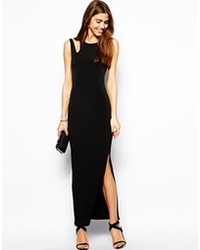 Oh My Love Maxi Dress With Cut Out Shoulder Black