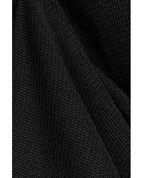 Esteban Cortazar Cutout Stretch Knit Midi Dress Black