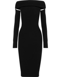 Black Cutout Off Shoulder Dress