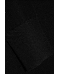 MCQ Alexander Ueen Off The Shoulder Cutout Stretch Knit Dress Black