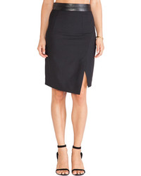 Milly Streth Suiting Slit Pencil Skirt
