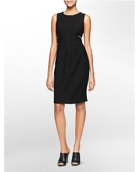 Calvin Klein Textured Side Cutout Sleeveless Dress