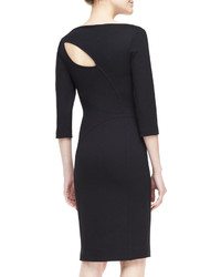 Versace Collection 34 Sleeve Cutout Sheath Dress