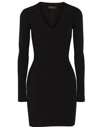 Women's Black Cutout Sheath Dress, Black Leather Pumps | Lookastic
