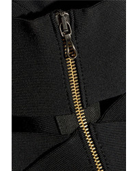 Roland Mouret Morland Cutout Double Faced Stretch Knit Dress Black