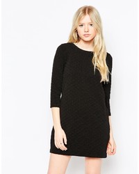 Vero Moda Long Sleeve Shift Dress With Cut Out Back