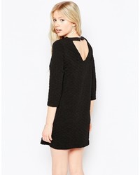 Vero Moda Long Sleeve Shift Dress With Cut Out Back