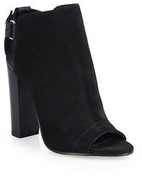 Vince Addison Suede Open Toe Ankle Boots
