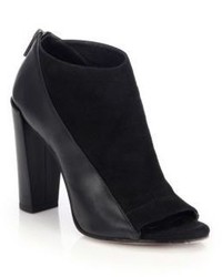 Vince Bayard Suede Leather Open Toe Booties