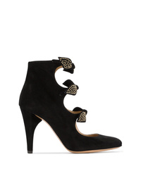 Chloé Black Mike 100 Suede Ankle Boots